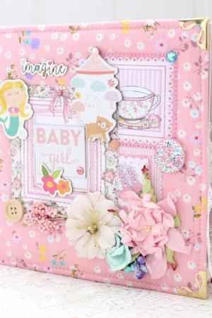 Работа Скрап альбом для новорожденной девочки на заказ