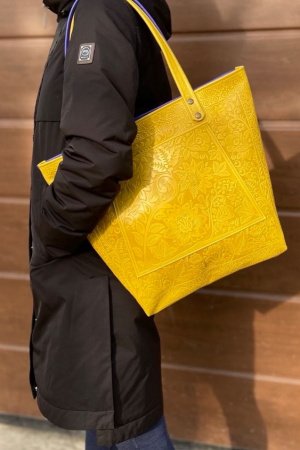 Робота Шкіряна сумка, шкіряна жіноча сумочка на плече, шопер