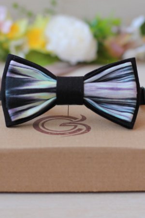 Работа Галстук-бабочка "Северное сияние"