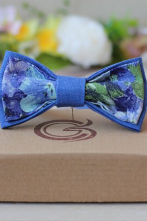 Работа Галстук-бабочка васильковая Romantik