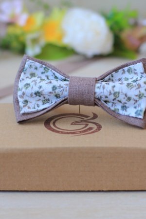 Работа Галстук-бабочка цвета кофе Латте Romantik