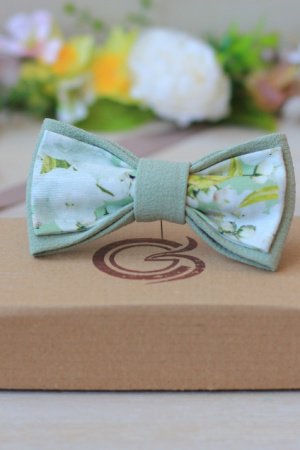 Работа Галстук-бабочка цвета шалфея Romantik