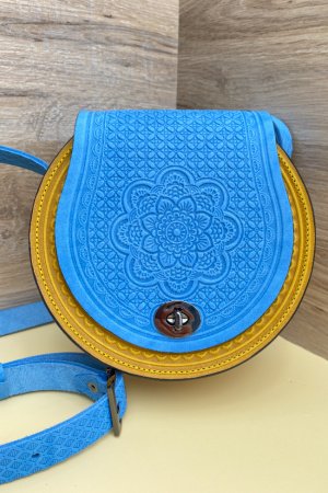 Робота Шкіряна сумка, патріотична жіноча сумка