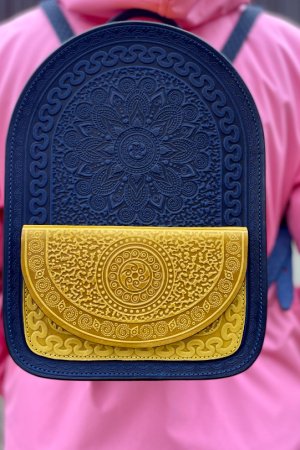 Робота Шкіряний жіночий рюкзак,Шкіряний рюкзак "Талісман"