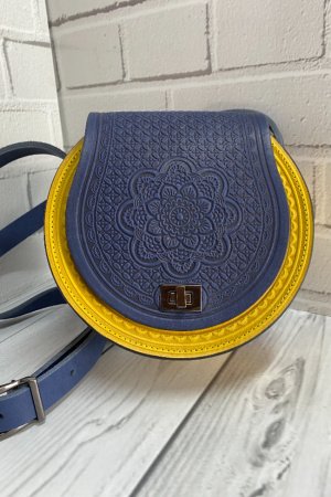 Работа Кожаная женская сумка,круглая сумка