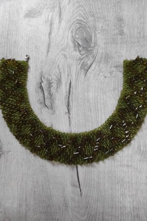 Работа Ожерелье Зеленое