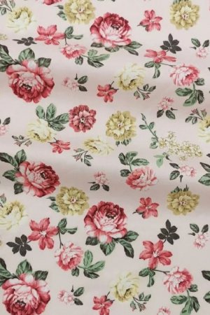 Работа Ткань хлопок для рукоделия цветы прованс на пудре