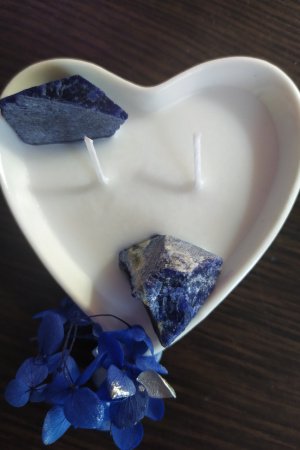 Работа Свеча с содалитом