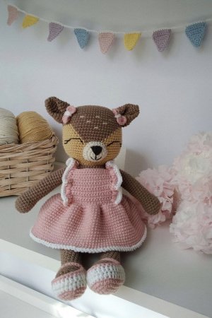 Робота В'язана іграшка Оленятко Мія