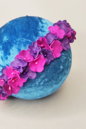 Работа Повязка цветы